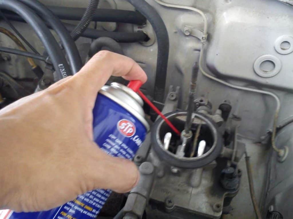 cleaning throttle body with wd40